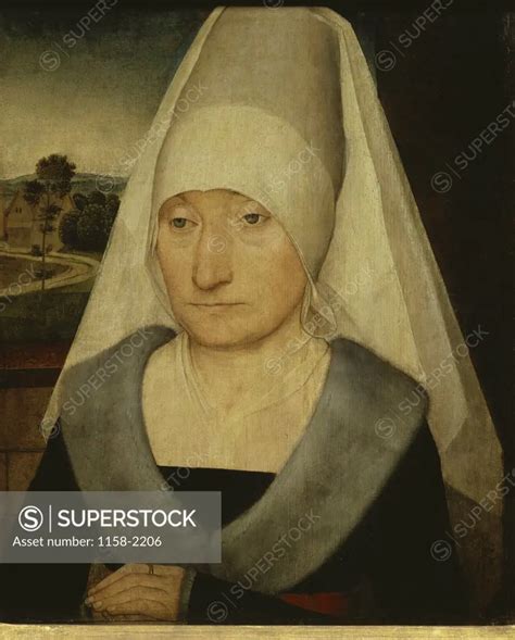 Portrait Of An Old Woman 15th C Hans Memling C1433 1494