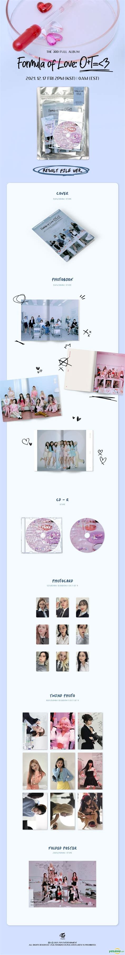 Yesasia Twice Vol Formula Of Love O T