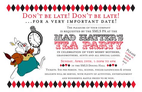 Free Printable Mad Hatter Tea Party Invitations Fanny Printable