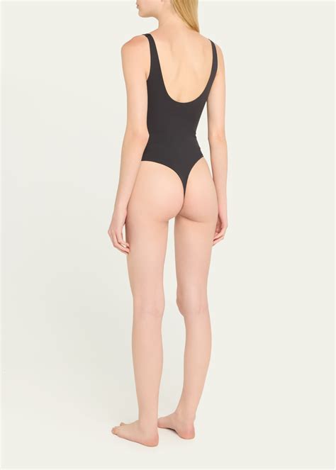 Skims Fits Everybody Square Neck Bodysuit Bergdorf Goodman