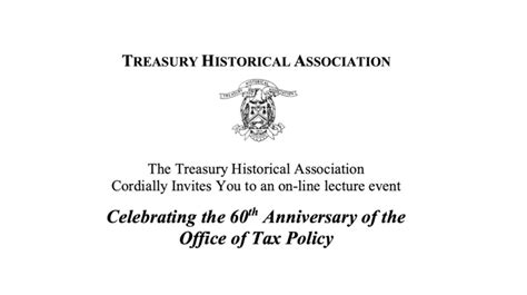 Lectures The Treasury Historical Association