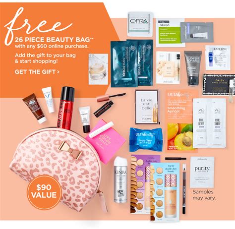 Ulta Free 26 Pcs Beauty Bag W 60 Purchase More Gift With Purchase