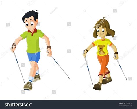 Cartoon Characters Walking Stock Photo 73605196 : Shutterstock