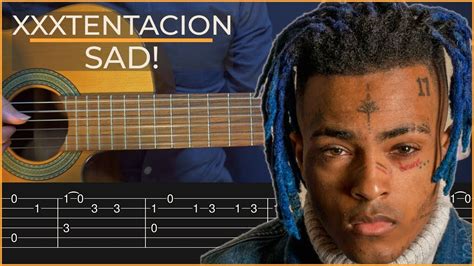 Sad Xxxtentacion Simple Guitar Tab Youtube