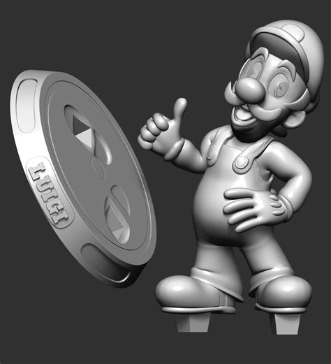 Luigi Super Mario Bros 3d Model 3d Printable Cgtrader