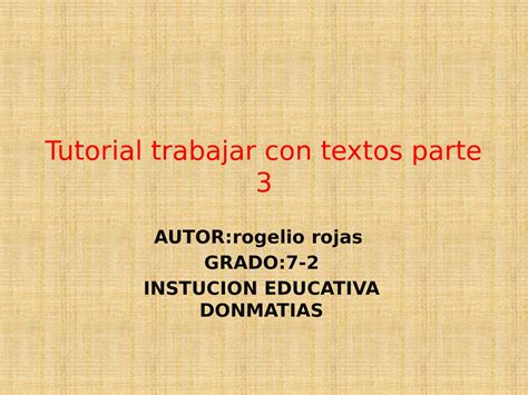 Calam O Tutorial Trabajar Con Textos Parte