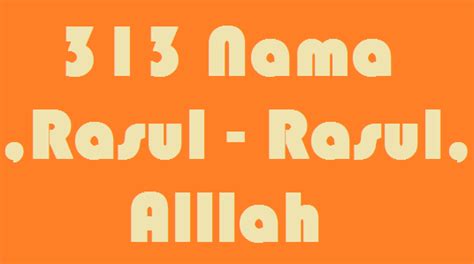 313 Nama Rasul Allah Lengkap Arab Dan Latin Sholawat Gus Azmi