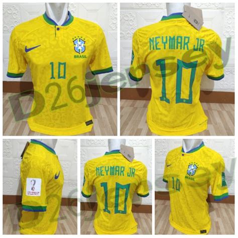 Jual Jersey Brasil Brazil Home Player Issue Cetak Nama