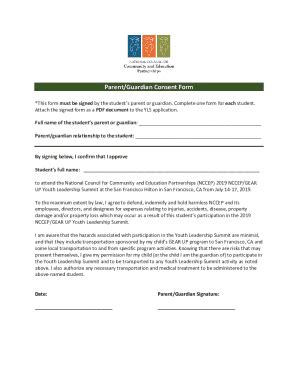 Fillable Online Parent Or Legal Guardian Consent Form Microsoftparent