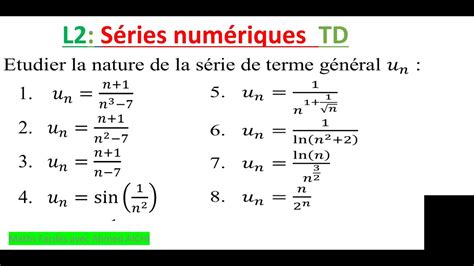 L Et Ou L S Ries Num Riques Exercice Corrig Youtube