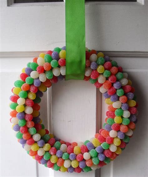 DIY Gummy Gumdrops Wreath - DIY Craft Projects