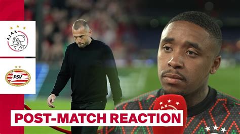 Reactions John Heitinga Steven Bergwijn After Ajax Psv Youtube