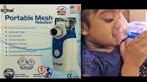 Dr Trust Portable Mesh Nebulizer Unboxing Operation Review