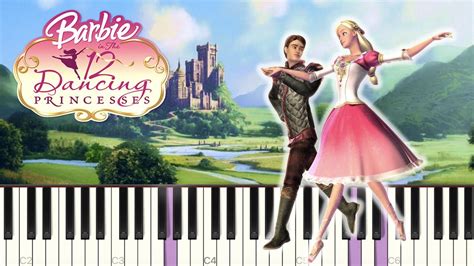 Barbie 12 Dancing Princesses Theme Piano Tutorial YouTube