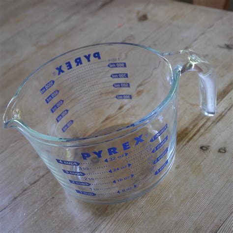 Vintage Blue Pyrex Cups Measuring Cup Vintage Clear Glass Etsy