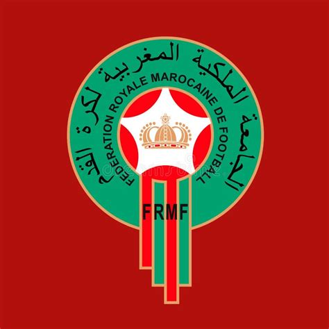 Morocco Football Federation Logo with National Flag Editorial ...