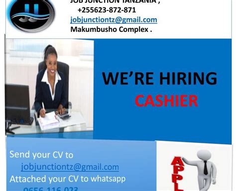 Job Opportunity At Job Junction Cashier Parson Ajira Yako Daily