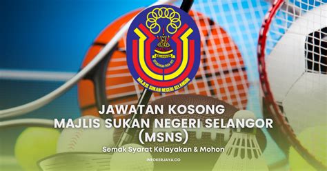 Jawatan Kosong Majlis Sukan Negeri Selangor Msn Selangor • Jawatan