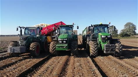 WTOPA Kopanie Kartofli Fendt 716 John Deere GRIMME SE 260 YouTube