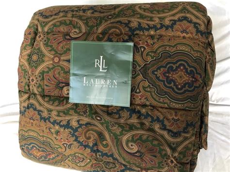 Ralph Lauren Elizabeth Paisley Brianna Full Queen Comforter Etsy