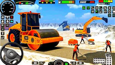 3d Road Construction Simulator Bulldozer And Truck Watering And Sand