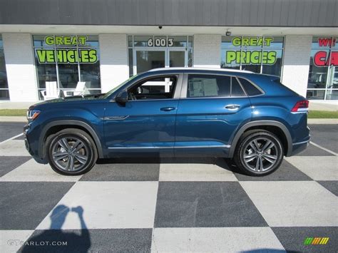 2021 Tourmaline Blue Metallic Volkswagen Atlas Cross Sport SE