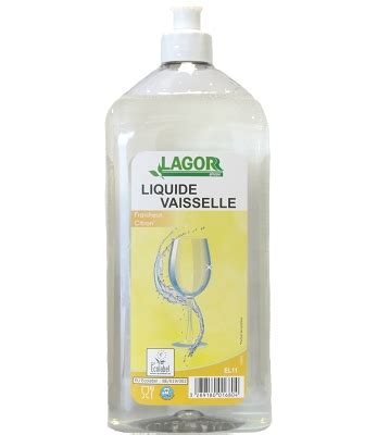 Liquide Vaisselle Lagor Citron Ecolabel Flacon L Entretien De La