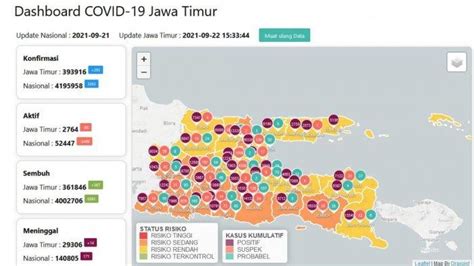 Update Virus Corona Surabaya 22 September 2021 Tambah 24 Jatim 100