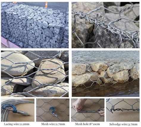 Hexagonal Woven M Gabion Mesh Basket Reno Mattress For River Bank