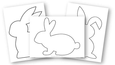 Free Printable Bunny Rabbit Templates Simple Mom Project Easter