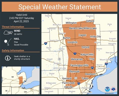 NWS Detroit on Twitter: "A special weather statement has been issued ...