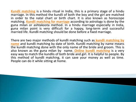 Ppt Online Free Kundli Matching For Marriage In India Powerpoint