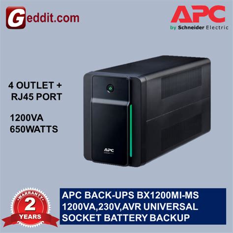 Apc Back Ups Bx Mi Ms Va V Avr Universal Socket Battery