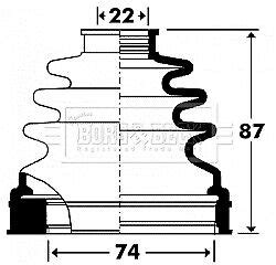 Cv Joint Boot Fits Ford Focus Mk Tdci D Front Inner To C V