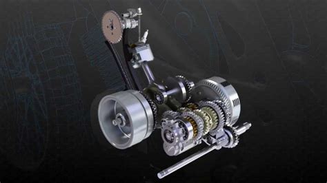 Four Stroke Motorcycle Engine Working Principle Animation