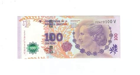 Argentina Billete Pesos Eva Peron Nuevo Cuotas Sin Inter S