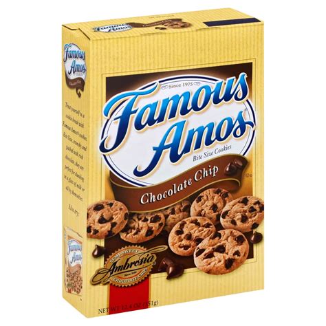 Famous Amos Chocolate Chip Bite Size Cookies Shop Cookies At H E B