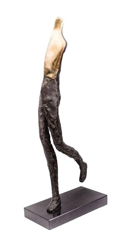 Michal Kubiak - A Runner, Contemporary Bronze Figurative Original ...