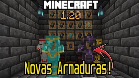 DICAS DE COMO FAZER AS NOVAS ARMADURAS MINECRAFT 1 20 TUTORIAL YouTube