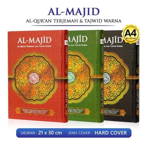 Jual Alquran Almajid Uk Besar A4 Terjemah Dan Tajwid Warna Di Seller