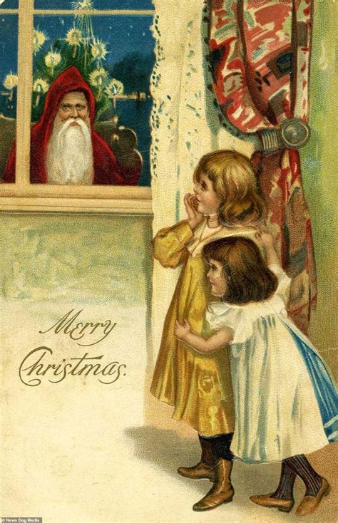 Wishing you a very EERIE Christmas! Creepy Victorian greetings cards ...