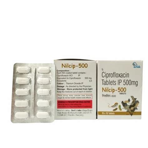 Ciprofloxacin 500 Mg Tablet NILCIP 500 At Rs 424 Box Ciplox