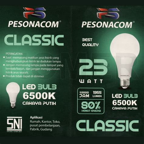 Jual PESONACOM Lampu LED Bohlam Bulb Lampu Bohlam Bola Lampu LED Rumah