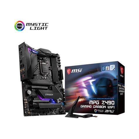 Msi Mpg Z490 Gaming Carbon Wifi Intel Lga1200 Motherboard At Rs 22290