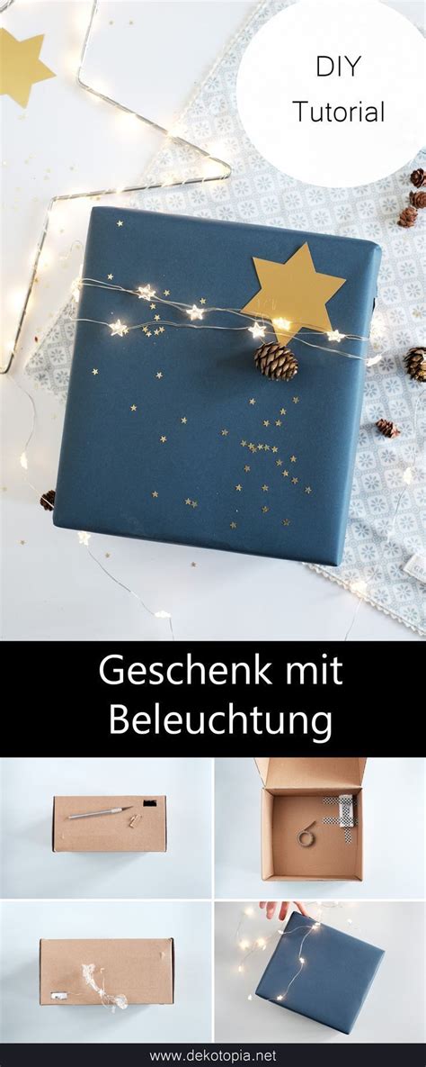 Diy Anleitung Geschenkverpackung Mit Integrierter Lichterkette Das