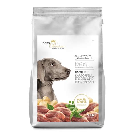 Pets Premium Ente Mit Kartoffeln Erbsen Und Brennnessel Trockenfutter 5 Kg