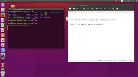 Use Of Cd Command In Ubuntu Youtube