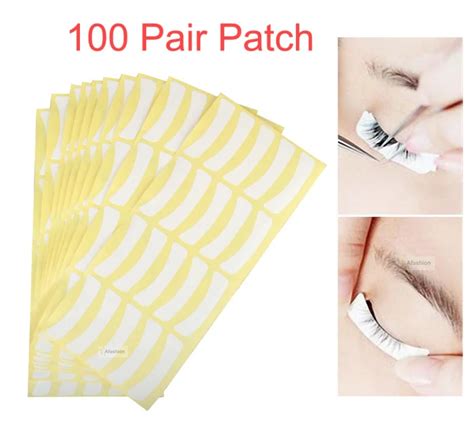 100pair Paper Eyelash Patches Under Eye Pads Eyelash Extension Patch Lash Tips Sticker Wraps