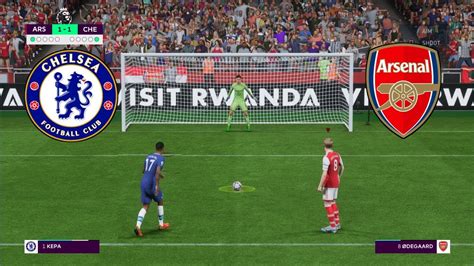 Premier League 2023 Arsenal Vs Chelsea Penalty Shootout Gameplay Fifa