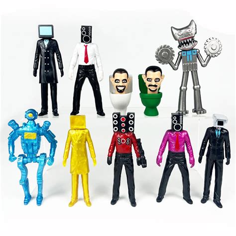 Buy Pcs Skibidi Battle Action Figures Set Skibidi Toilet Action